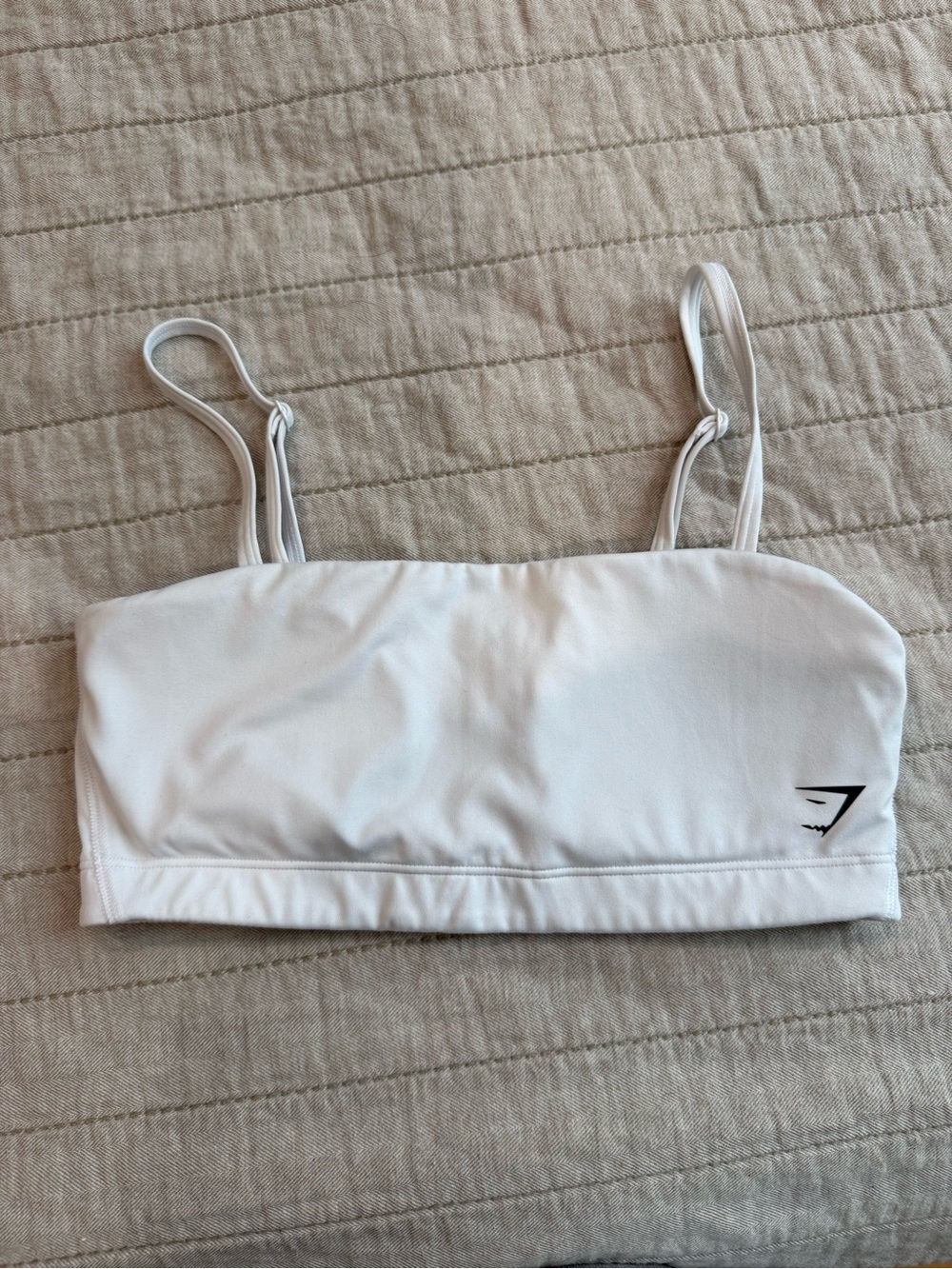Gymshark White Strappy Sports Bra